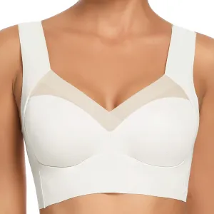 WOWENY Seamless Bras for Women Sleep Leisure Sports Yoga Bra Padded Wireless Thin Soft Comfy Pullover Tops Plus Size