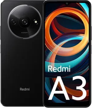 Xiaomi Redmi A3 4G Lte (Tmobile Tello & Global) 64GB   3GB Global ROM Unlocked 6.71 8MP Dual Camera (Midnight Black)