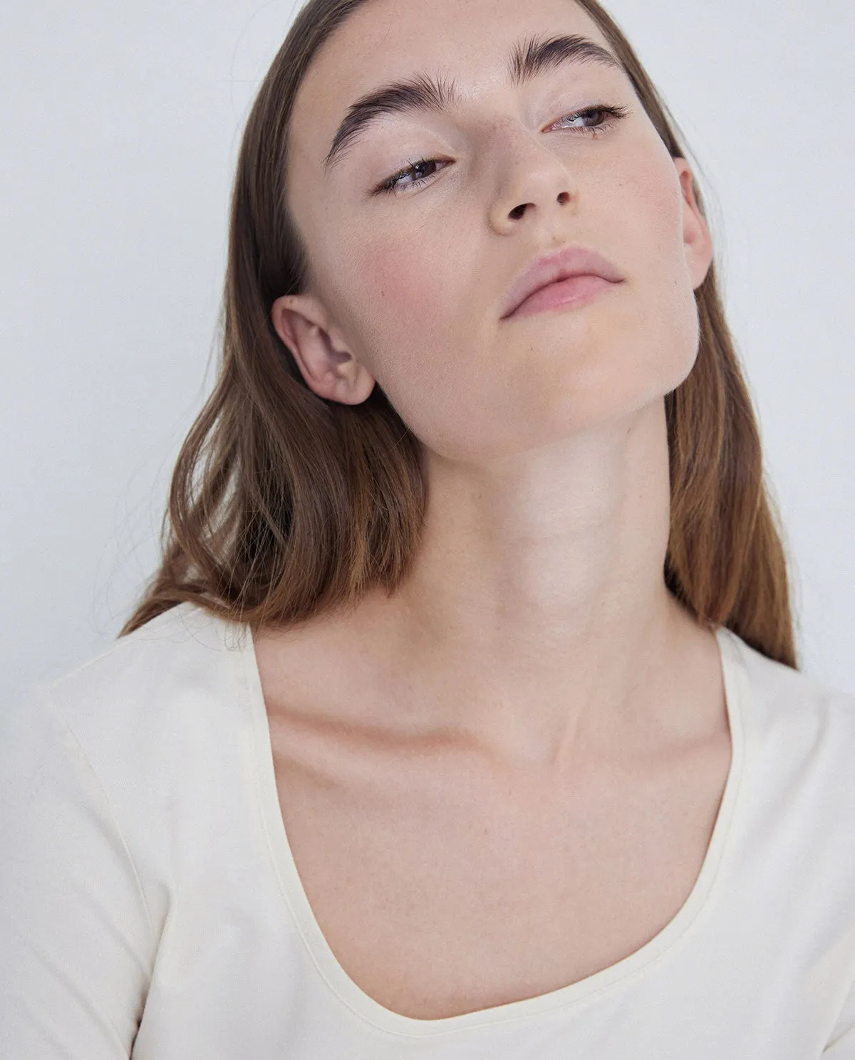Yerse Thin Flat-Knit Top