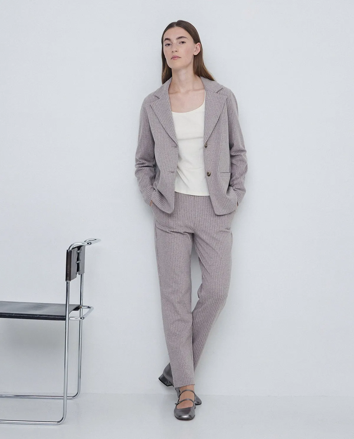 Yerse Thin Flat-Knit Top