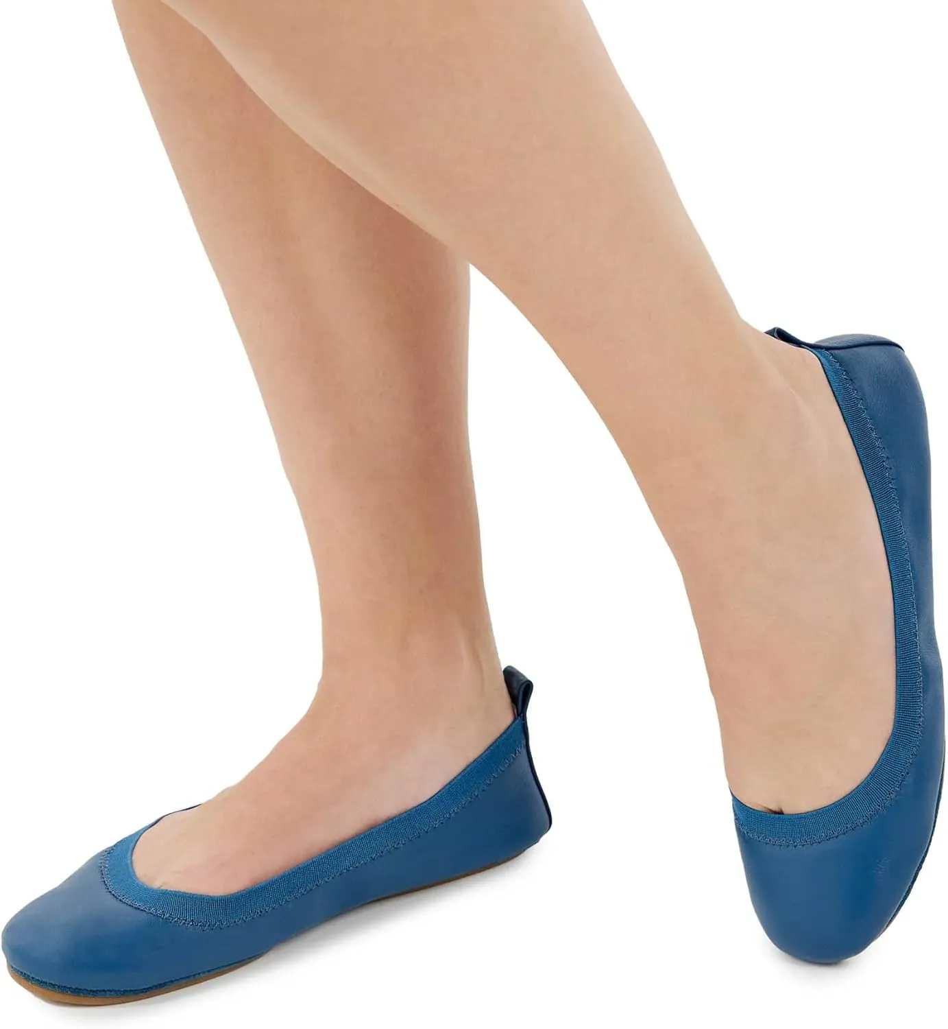 Yosi Samra Samara Womens Classic Leather Foldable Ballet Flat