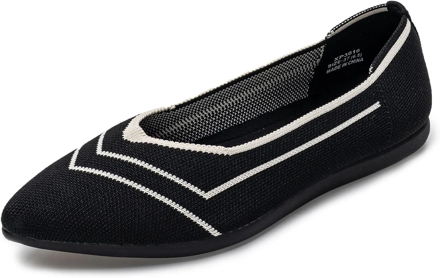youngshow Women's Ballet Flats Comfortable Work Shoes, Casual Pointed Toe Flats for Office, Dressy Slip-On Walking Shoes