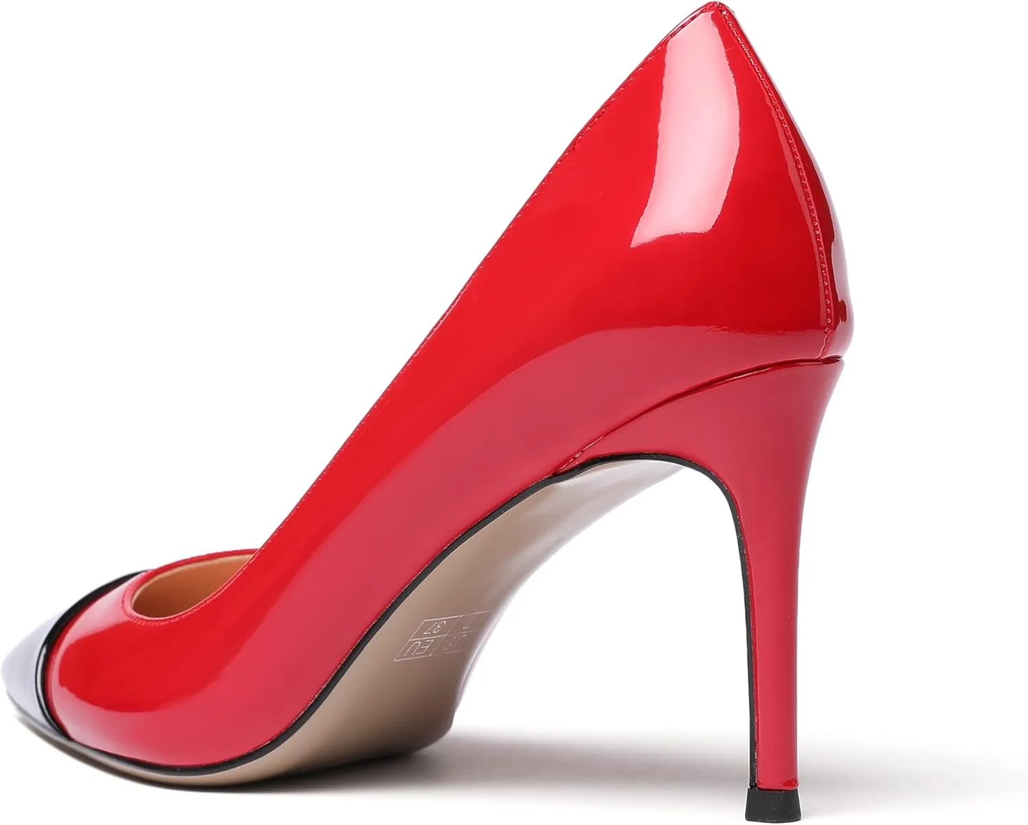 Zamikoo Women's Pointed Toe Classic Pumps Slip On Stiletto Heel Dress Shoes 85mm
