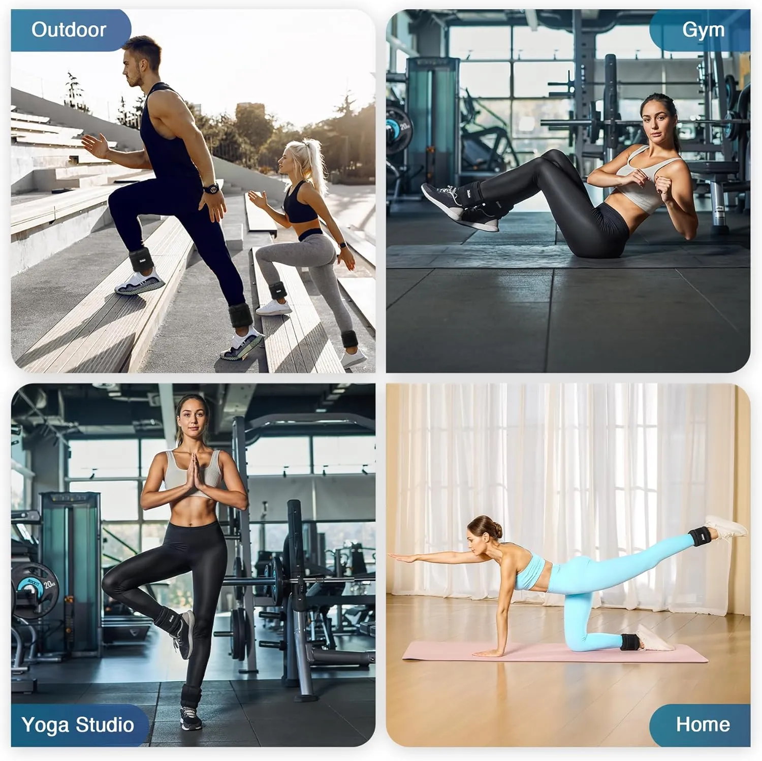 ZELUS Soft Iron Z-Fit Ankle Weights 1 Pair Adjustable, 4LB/7LB/10LB for Women Men, Ultra Thin Leg Weights with Adjustable Straps, Arm Weight for Gym Home Yoga Jogging Walking