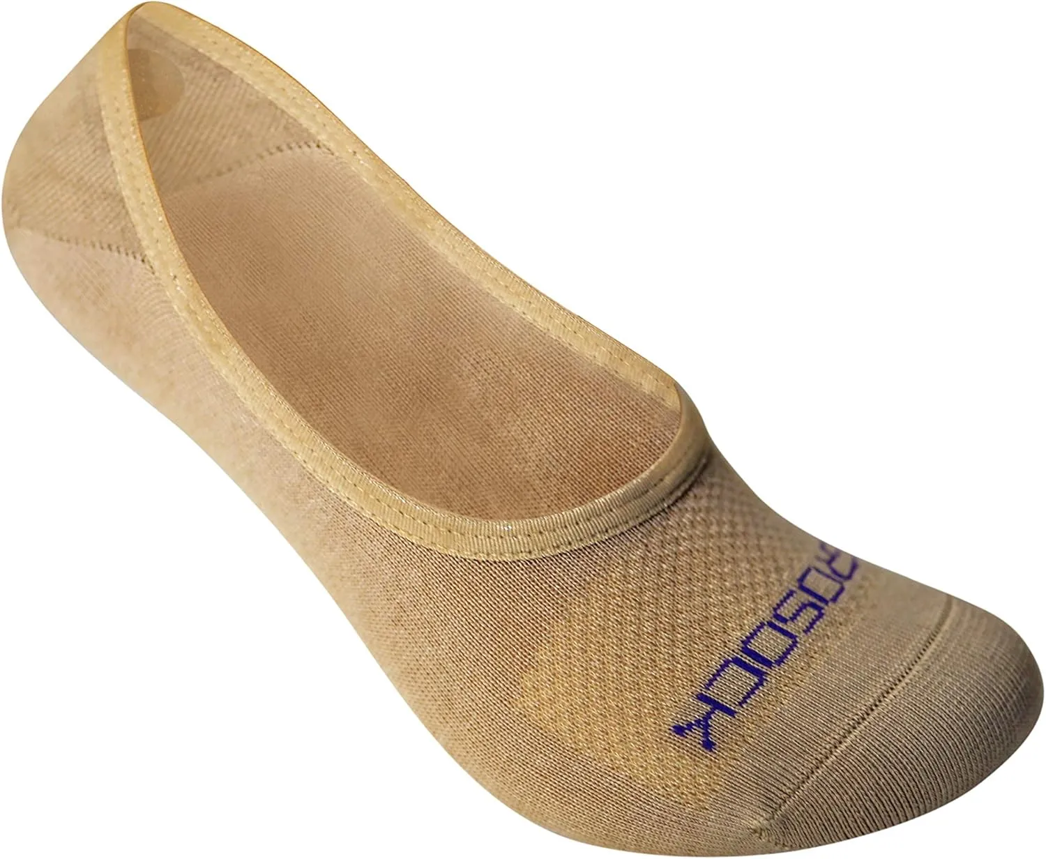 ZeroSock Bamboo Viscose Super Low Invisible Socks With Mesh Ventilation with Anti-Slip Gel Heel Grip (4 Pairs Per Box)