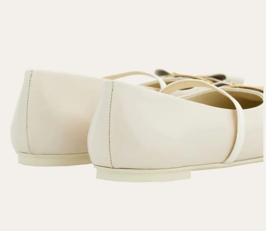 Zina (New Vara plate ballet flat)