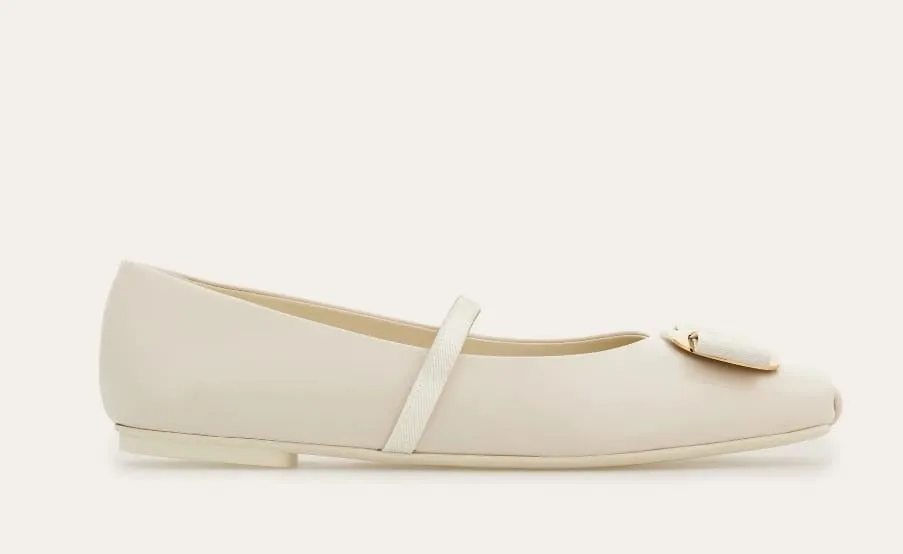 Zina (New Vara plate ballet flat)