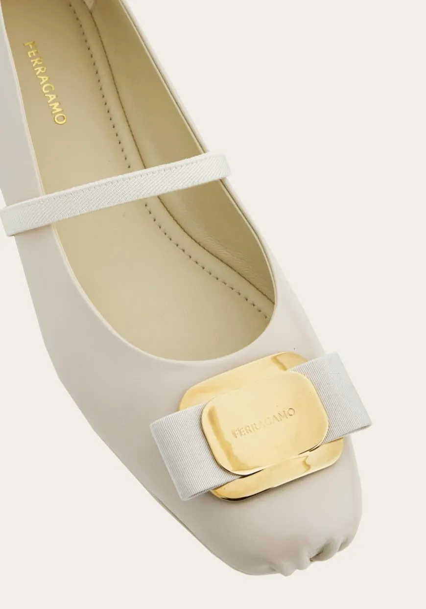 Zina (New Vara plate ballet flat)